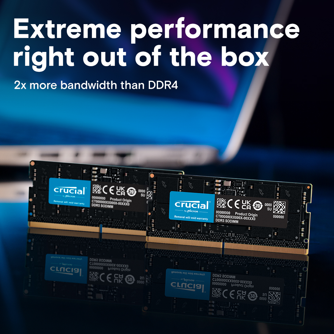 Crucial 32GB 4800 MHz DDR5 Laptop RAM - CT32G48C40S5 - Image 2