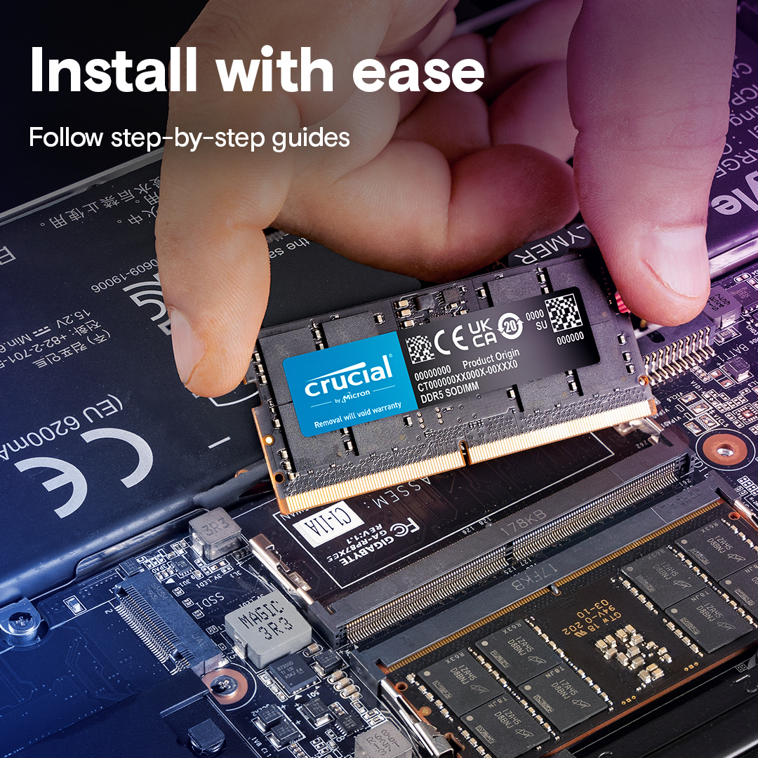 Crucial 32GB 4800 MHz DDR5 Laptop RAM - CT32G48C40S5 - Image 6