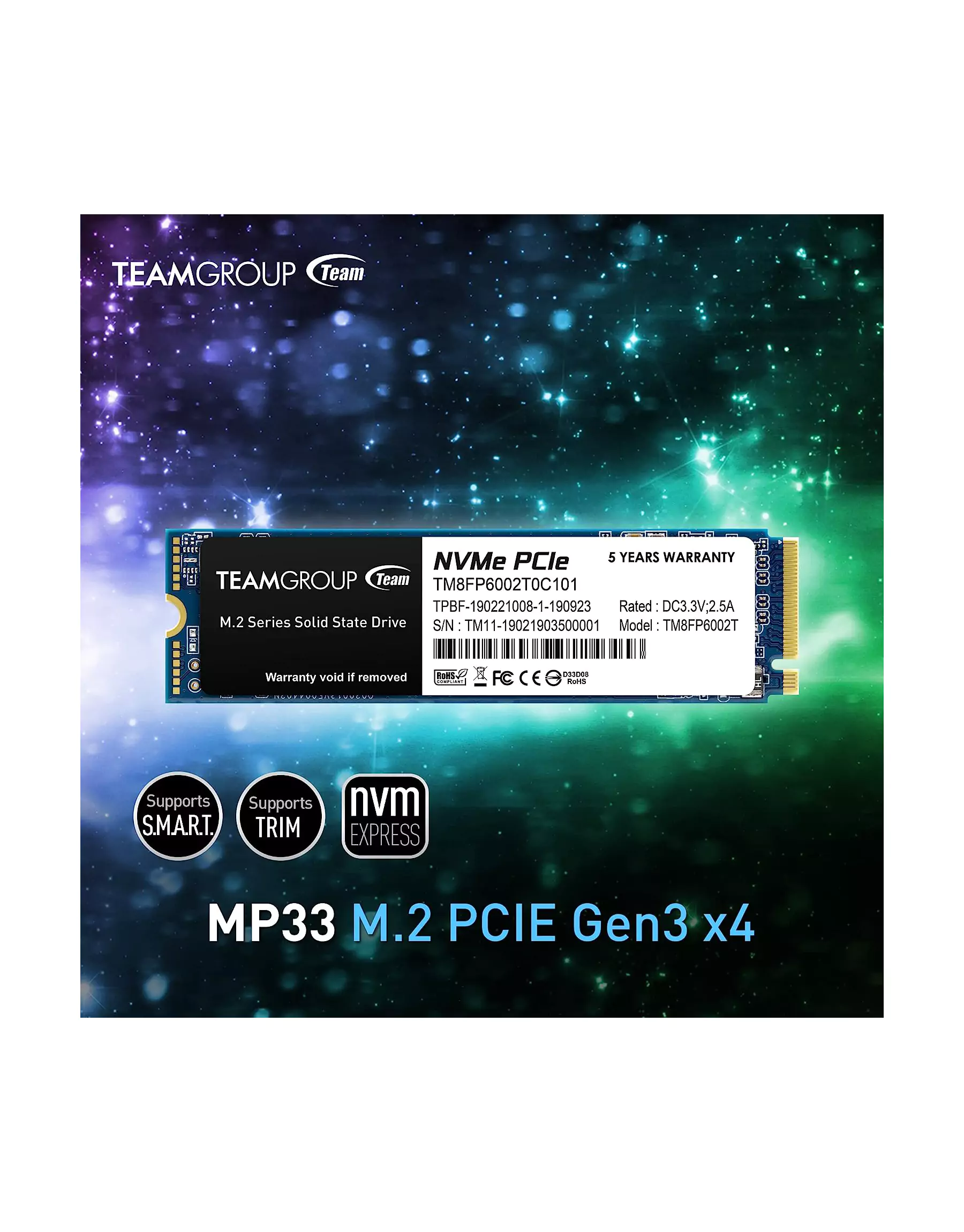 TEAMGROUP 256GB MP33 M.2 NVMe SSD - Image 4
