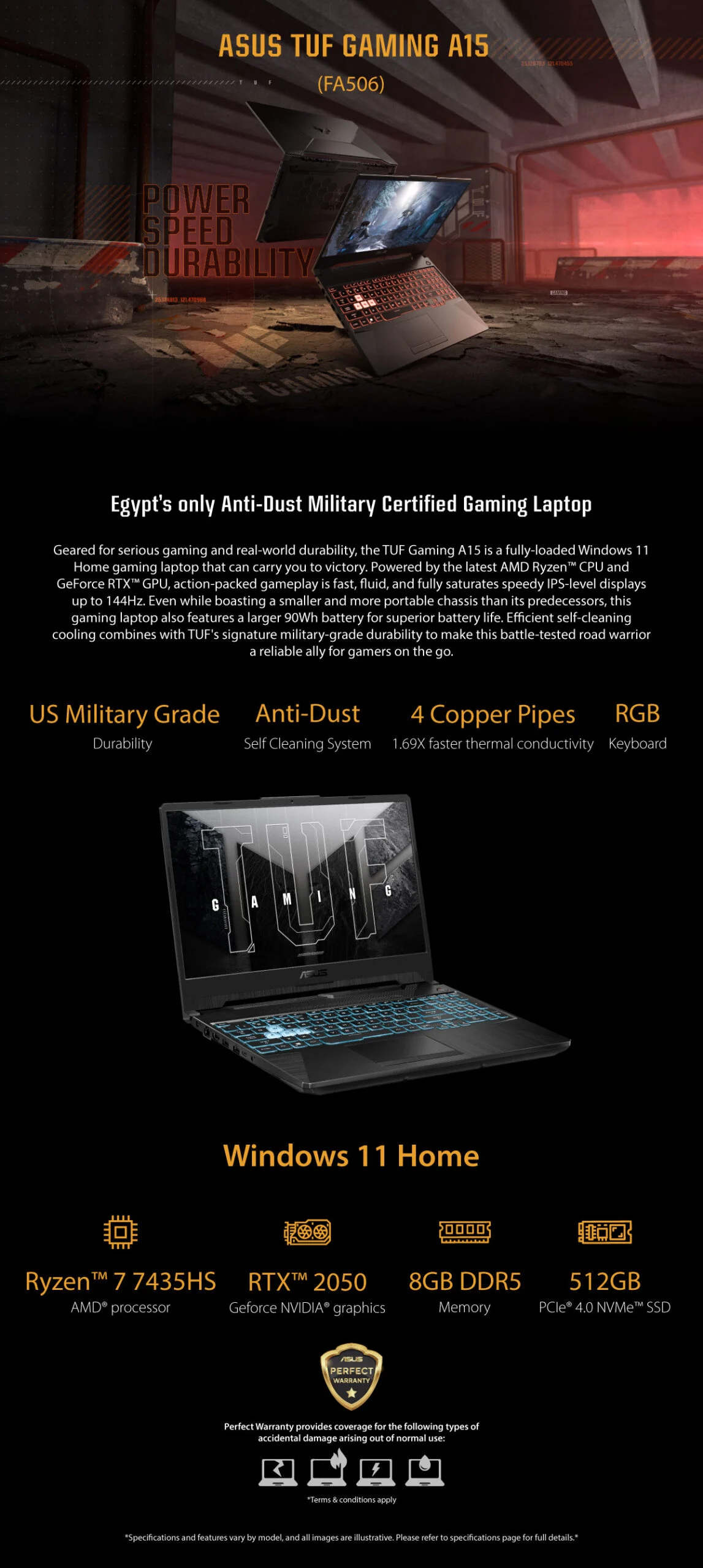 ASUS TUF A15 FA506NFR Gaming Laptop