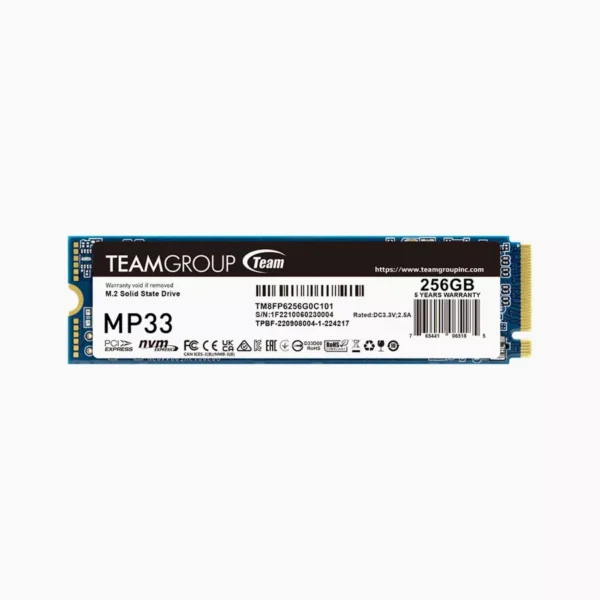 TEAMGROUP 256GB MP33 M.2 NVMe SSD