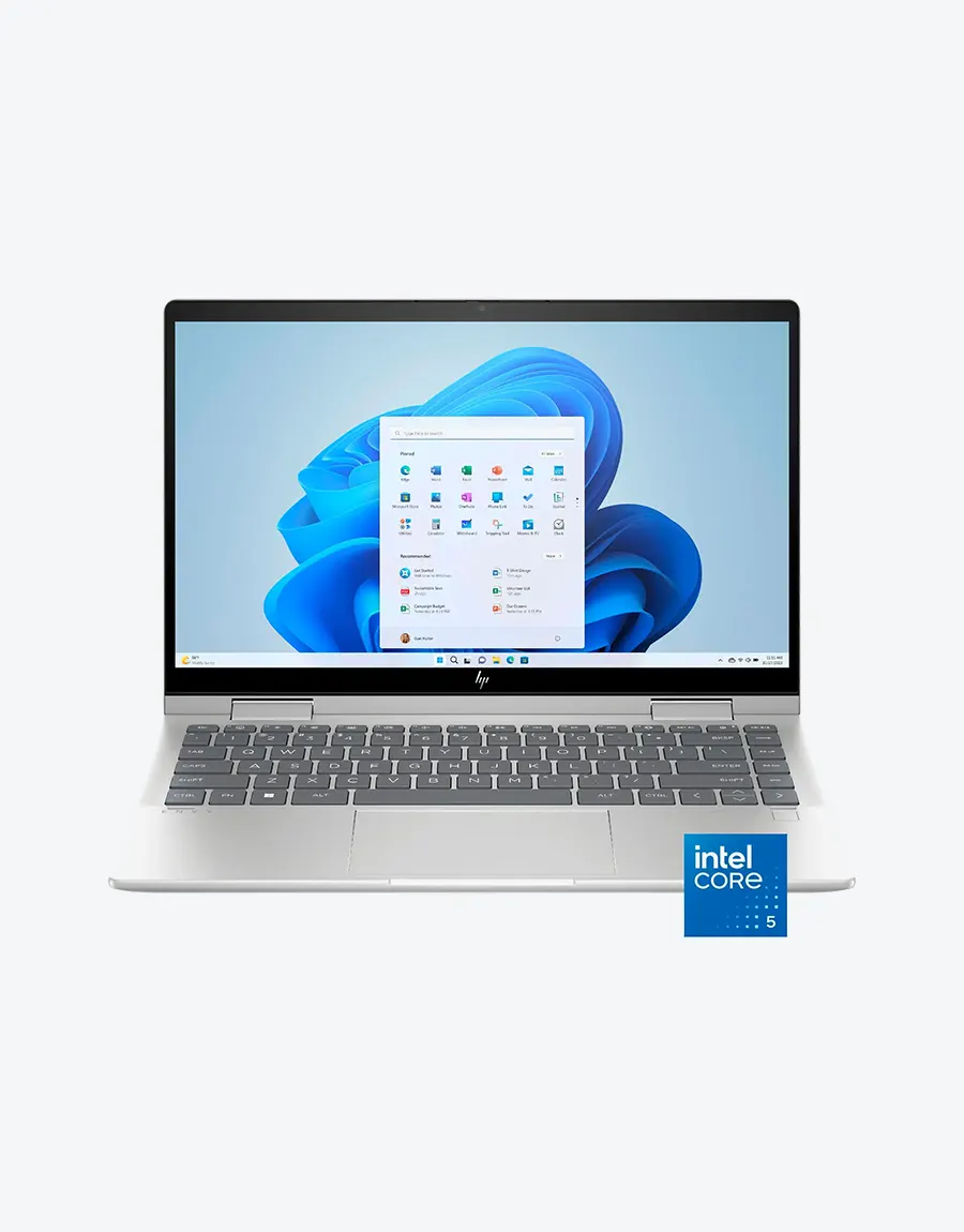 HP ENVY x360 14-ES1013DX 2-in-1 Laptop ― Core 5 120U, 8GB RAM, 512GB SSD, 14" FHD Touchscreen, Windows 11 Home, Silver