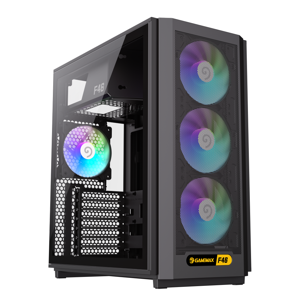 GAMEMAX F46 BK ATX Gaming Case - Image 2
