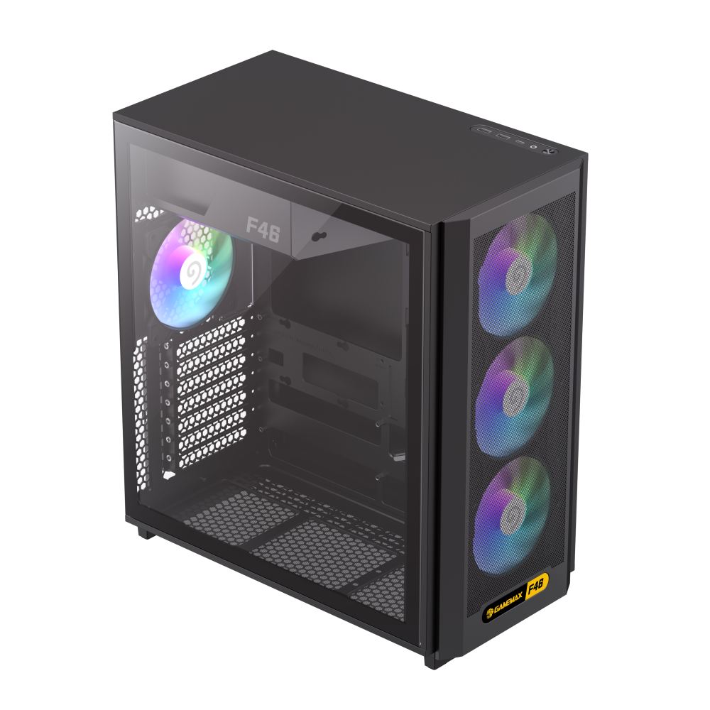 GAMEMAX F46 BK ATX Gaming Case - Image 4