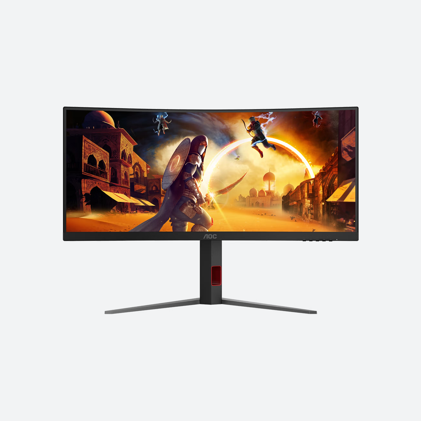 AOC CU34G4H 34" WQHD 200Hz VA Curved Gaming Monitor with AMD FreeSync Premium – Black