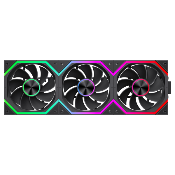 GAMEMAX FN12A-N2 WL-R 120mm PWM ARGB Reversible Blade Case Fan – Black
