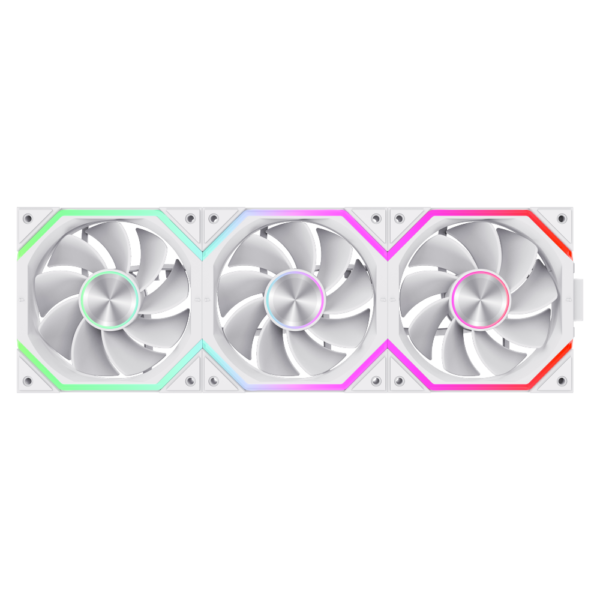 GAMEMAX FN12A-N2 WL-RW 120mm PWM ARGB Reversible Blade Case Fan – White