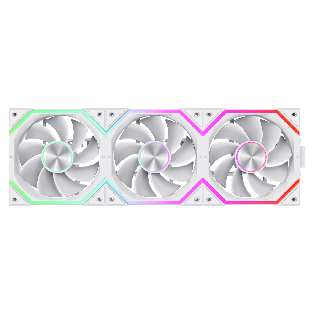 GAMEMAX FN12A-N2 WL-RW 120mm PWM ARGB Reversible Blade Case Fan – White