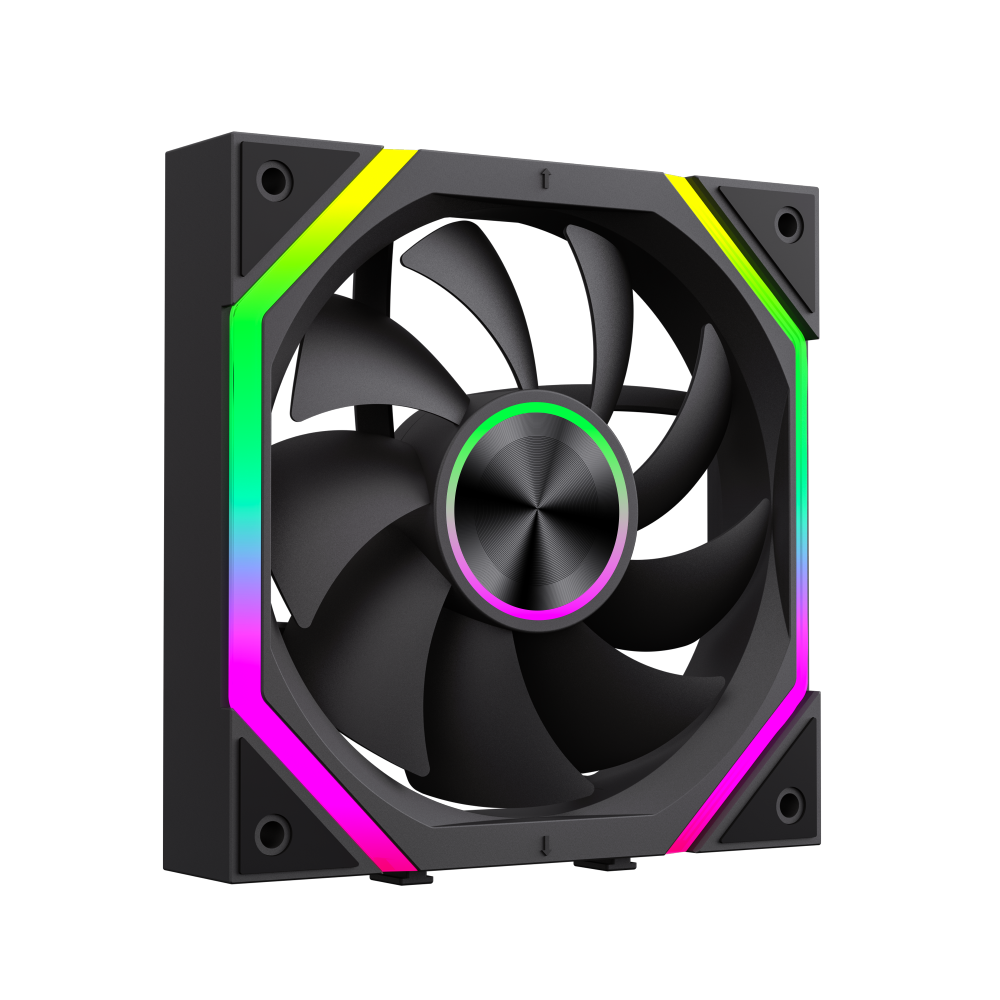 GAMEMAX FN12A-N2 WL 120mm ARGB PWM Wireless Case Fan – Black - Image 6