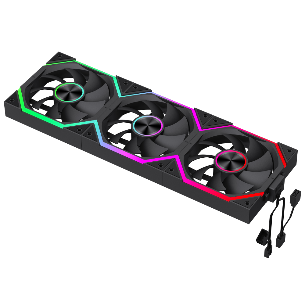 GAMEMAX FN12A-N2 WL 120mm ARGB PWM Wireless Case Fan – Black - Image 5