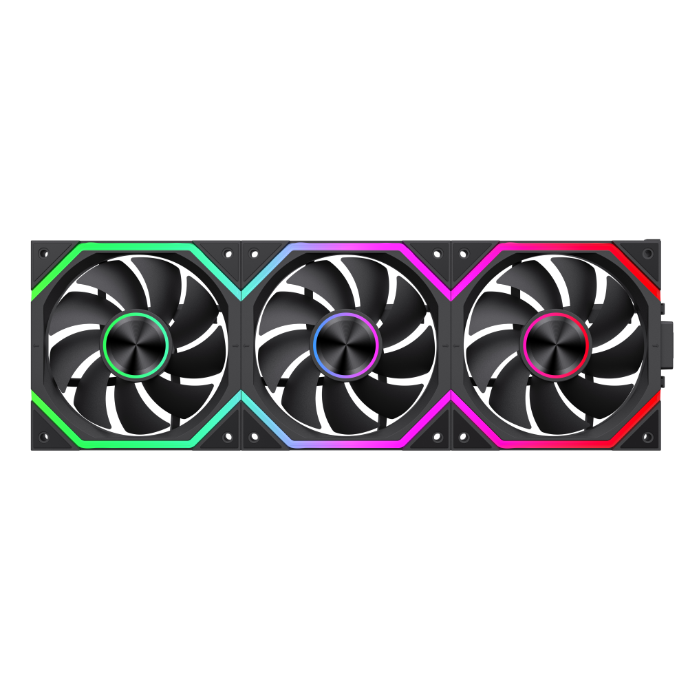 GAMEMAX FN12A-N2 WL 120mm ARGB PWM Wireless Case Fan – Black