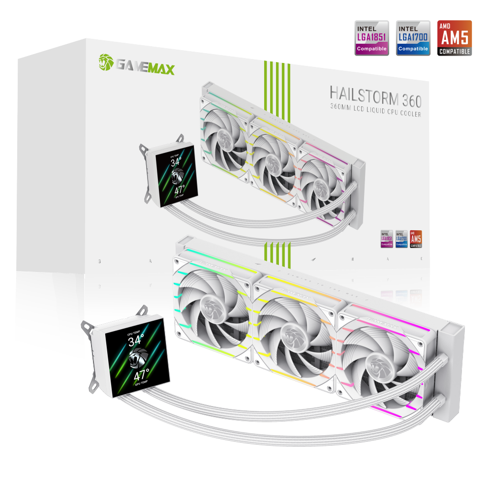 GAMEMAX HAILSTORM 360 WH CPU Liquid Cooler
