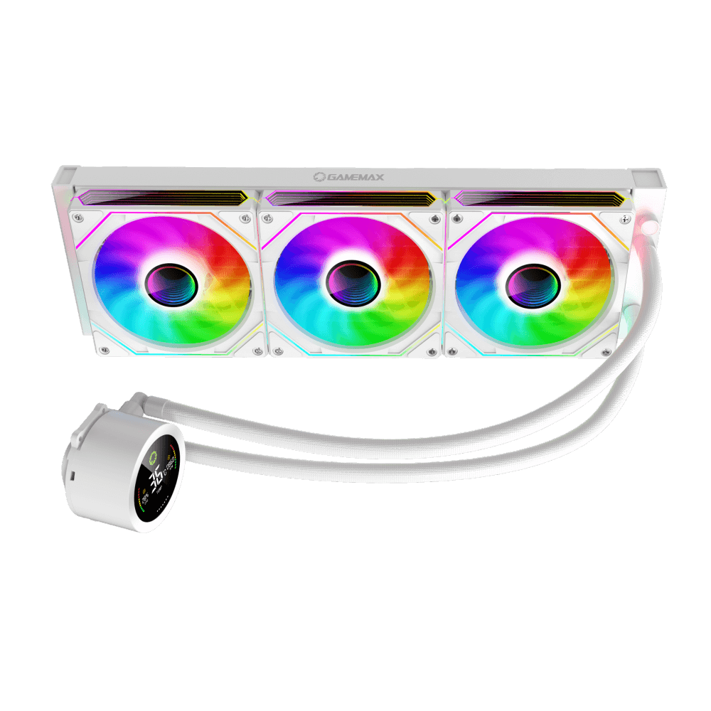 GAMEMAX ICEBURG 360 Digital WH CPU Liquid Cooler - Image 3