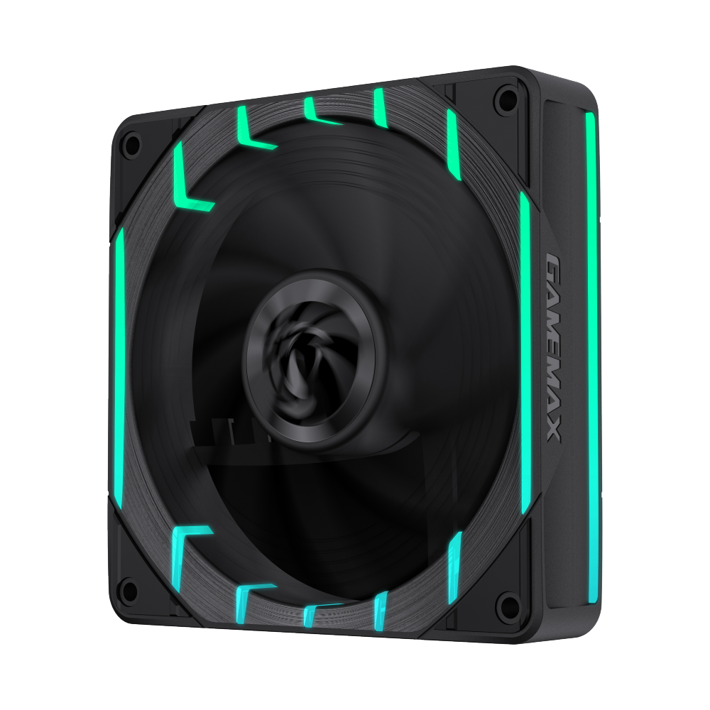 GAMEMAX Tornado T12 ARGB 120mm PWM Case Fan, 2200 RPM – Black - Image 3