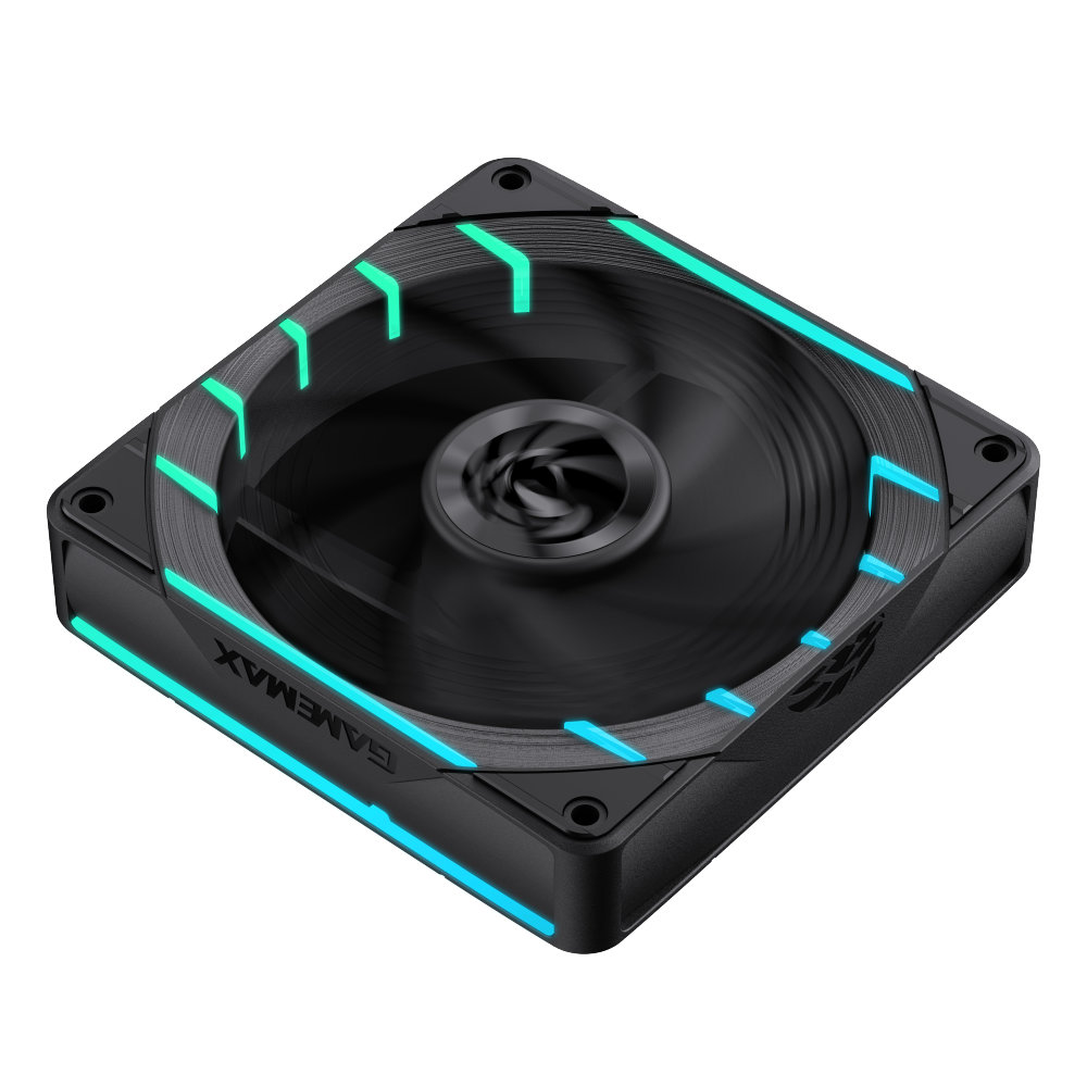 GAMEMAX Tornado T12 ARGB 120mm PWM Case Fan, 2200 RPM – Black - Image 5