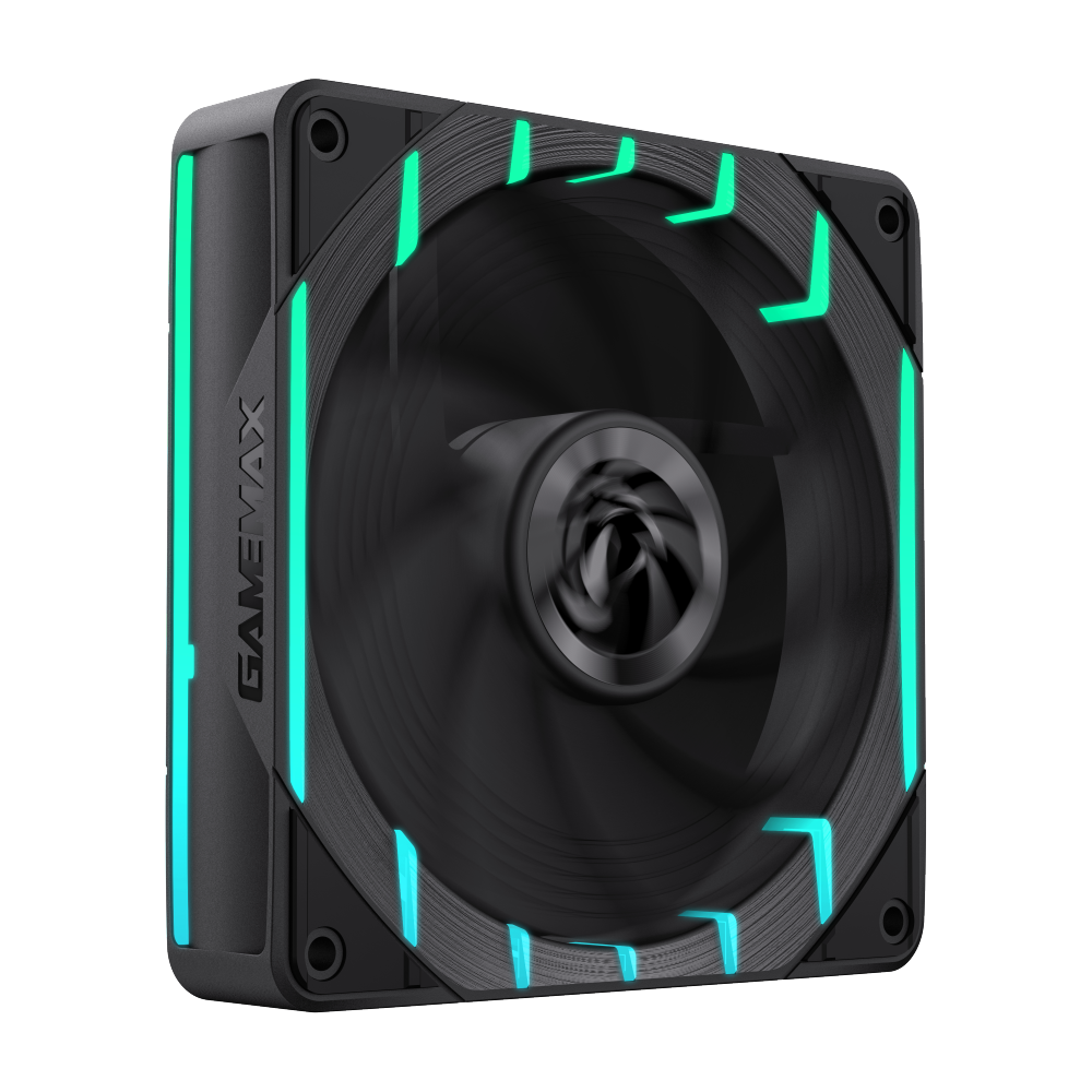 GAMEMAX Tornado T12 ARGB 120mm PWM Case Fan, 2200 RPM – Black - Image 2