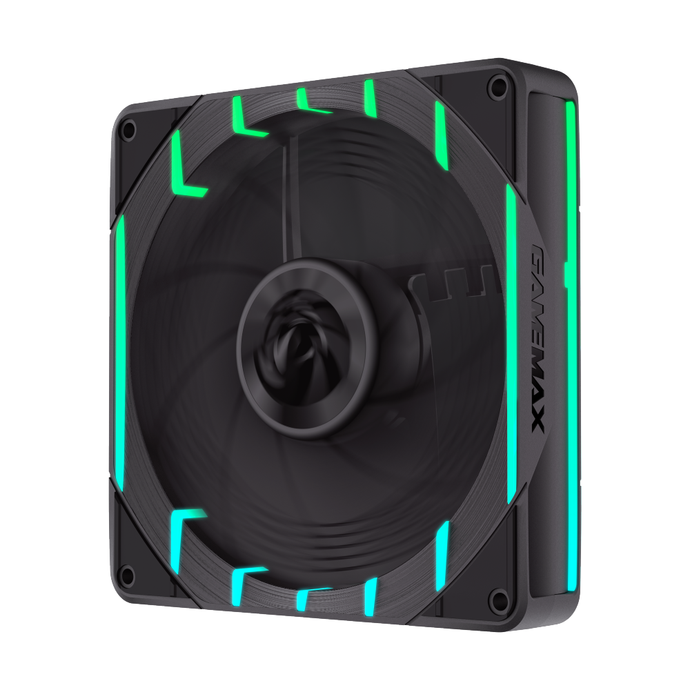 GAMEMAX Tornado T12 ARGB-R 120mm PWM Case Fan, 2200 RPM – Black - Image 4