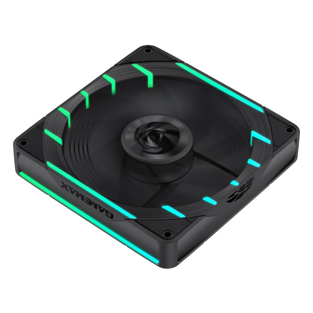 GAMEMAX Tornado T12 ARGB-R 120mm PWM Case Fan, 2200 RPM – Black - Image 7