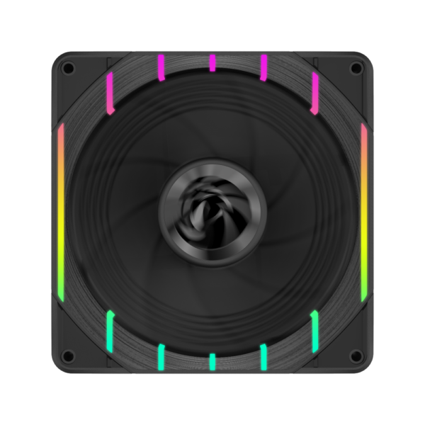 GAMEMAX Tornado T12 ARGB-R 120mm PWM Case Fan, 2200 RPM – Black