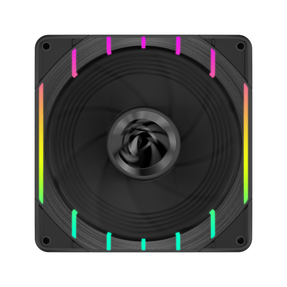 GAMEMAX Tornado T12 ARGB-R 120mm PWM Case Fan, 2200 RPM – Black