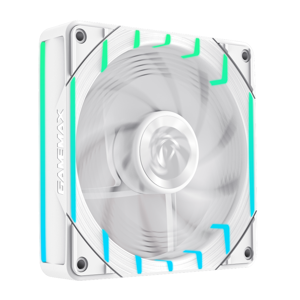 GAMEMAX Tornado T12 ARGB-RW 120mm PWM Case Fan, 2200 RPM – White - Image 11