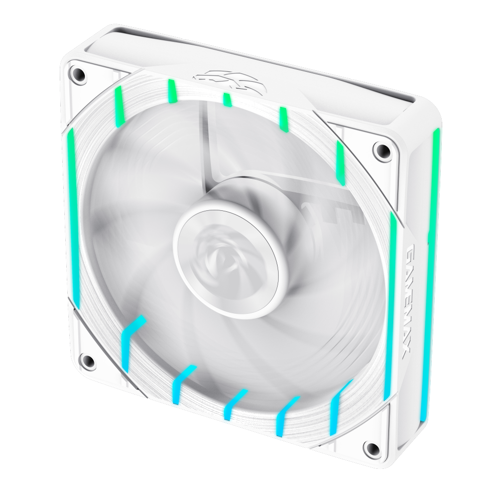 GAMEMAX Tornado T12 ARGB-RW 120mm PWM Case Fan, 2200 RPM – White - Image 3