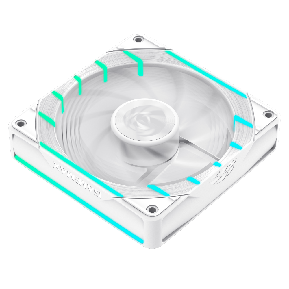 GAMEMAX Tornado T12 ARGB-RW 120mm PWM Case Fan, 2200 RPM – White - Image 2