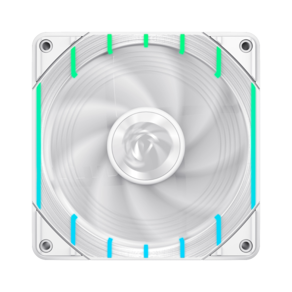 GAMEMAX Tornado T12 ARGB-RW 120mm PWM Case Fan, 2200 RPM – White