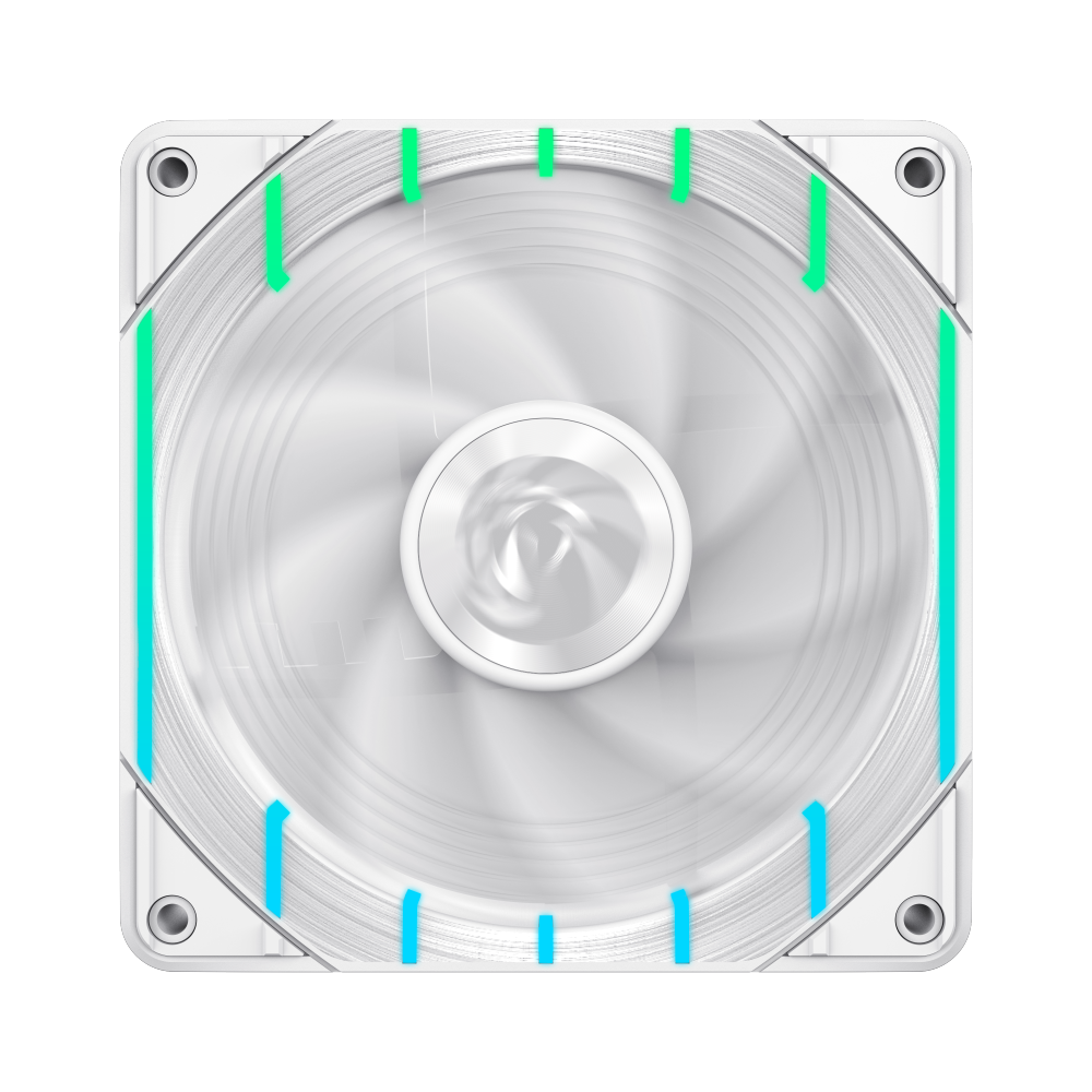 GAMEMAX Tornado T12 ARGB-RW 120mm PWM Case Fan, 2200 RPM – White
