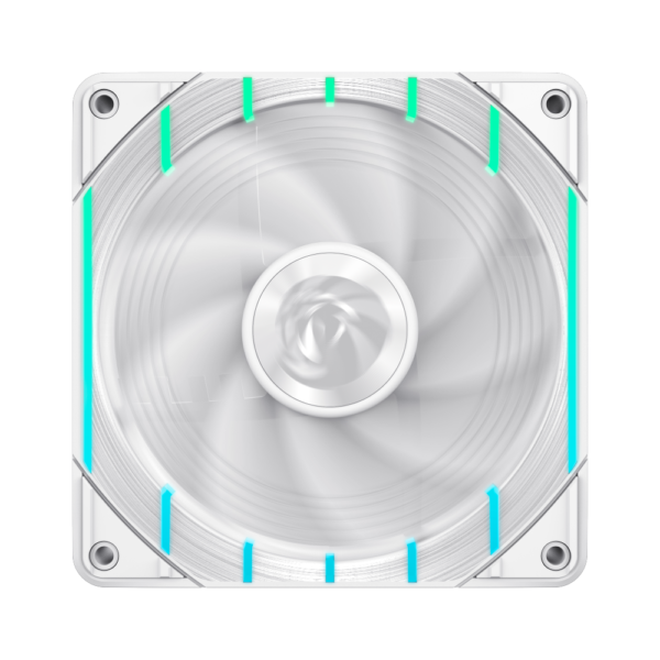GAMEMAX Tornado T12 ARGB-W 120mm PWM Case Fan, 2200 RPM – White