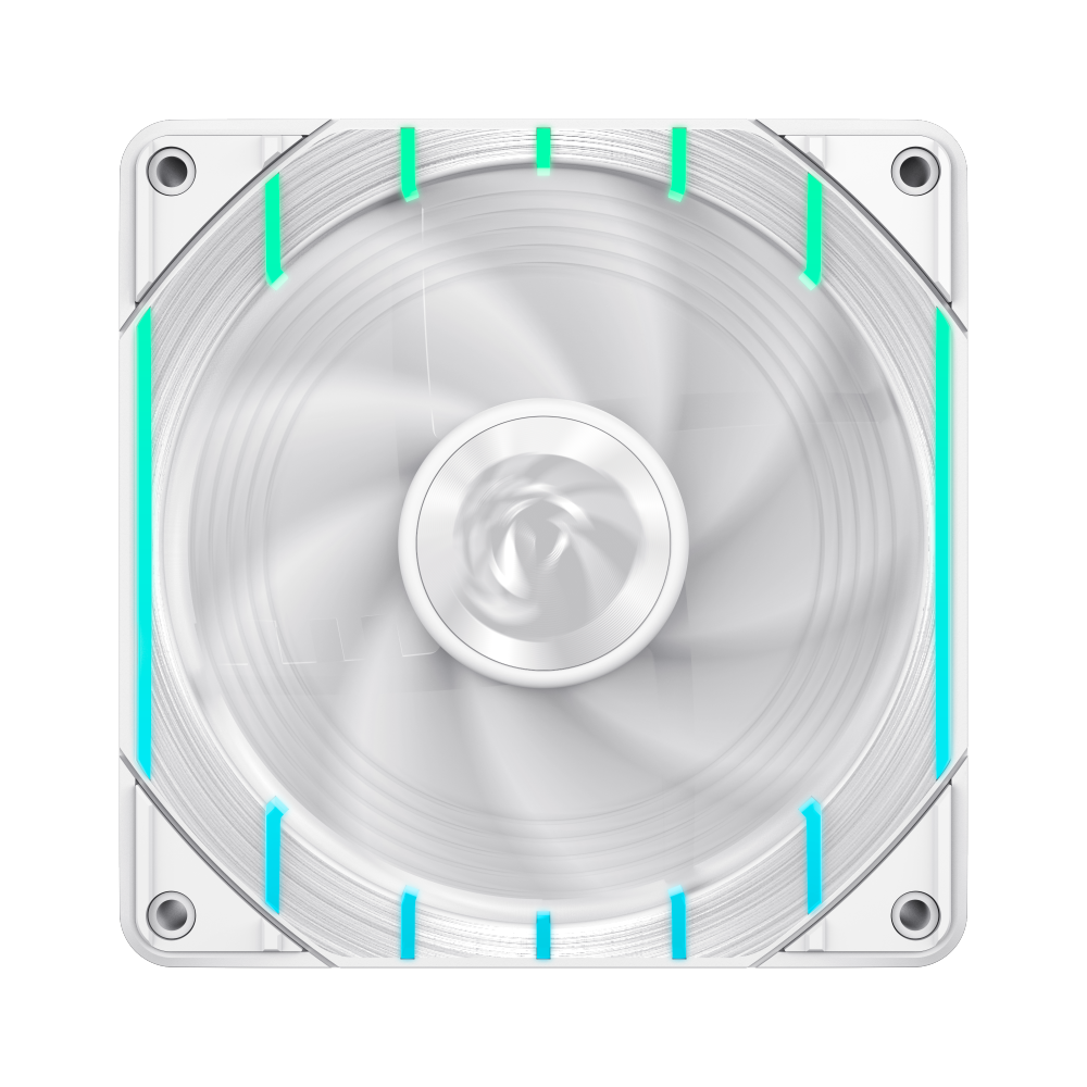 GAMEMAX Tornado T12 ARGB-W 120mm PWM Case Fan, 2200 RPM – White