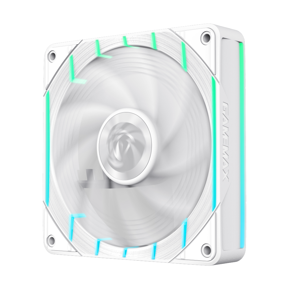GAMEMAX Tornado T12 ARGB-W 120mm PWM Case Fan, 2200 RPM – White - Image 3