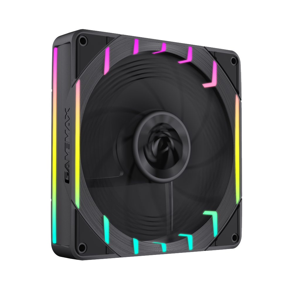 GAMEMAX Tornado T14 ARGB-R 140mm 2200RPM Case Fan – Black - Image 2