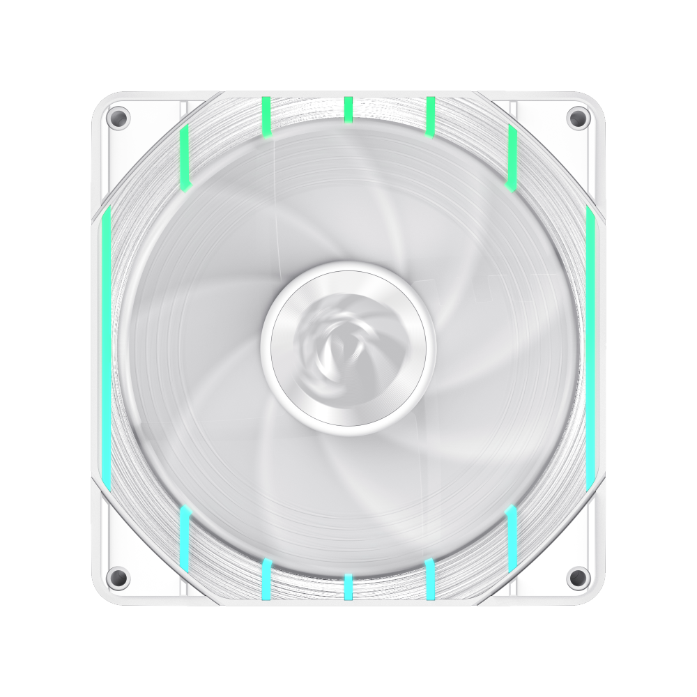 GAMEMAX Tornado T14 ARGB-W 140mm 2200RPM Case Fan – White - Image 2