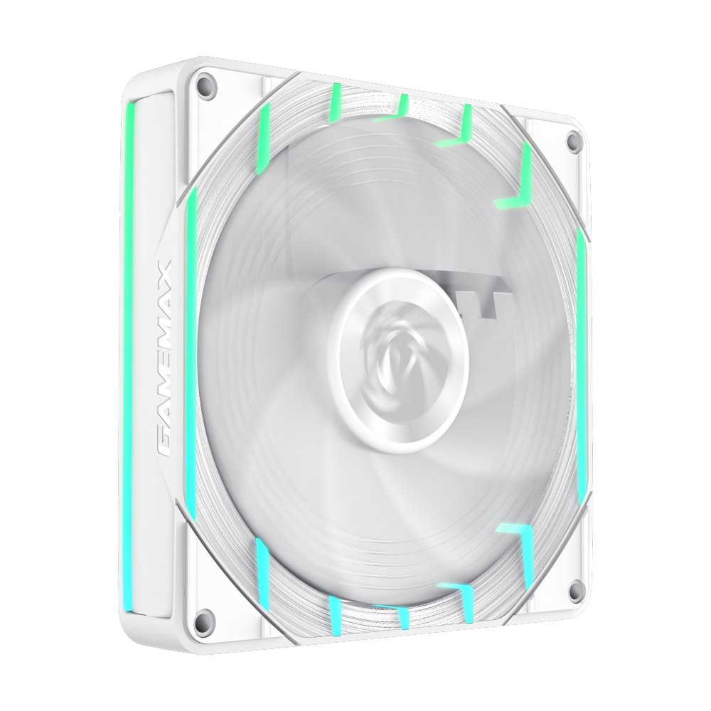 GAMEMAX Tornado T14 ARGB-W 140mm 2200RPM Case Fan – White - Image 4