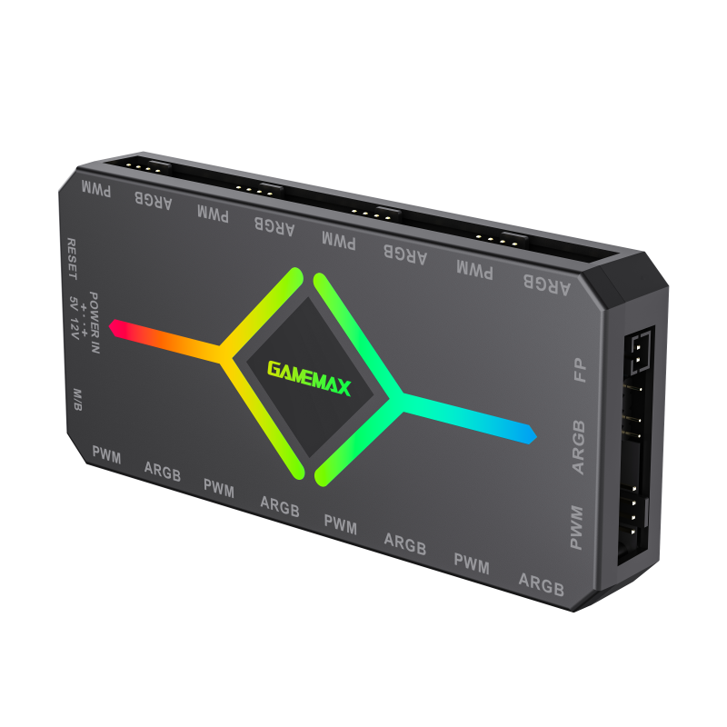 GAMEMAX V4.0 ARGB PWM Fan Hub Controller – Black - Image 4