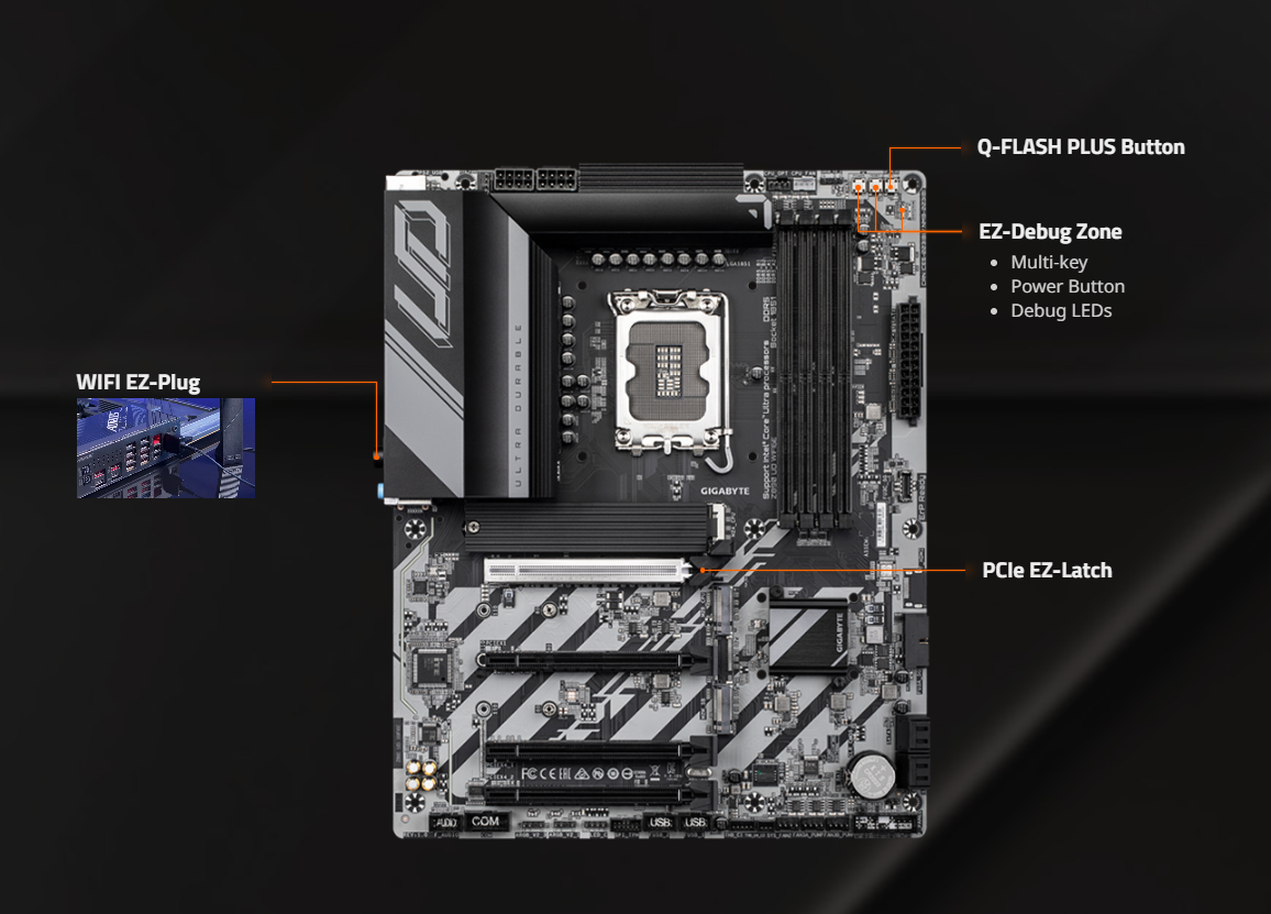 DIY Friendly, GIGABYTE Z890 UD WIFI6E