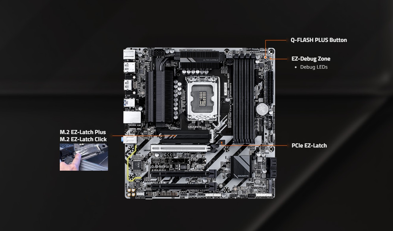 GIGABYTE B860M DS3H DDR5